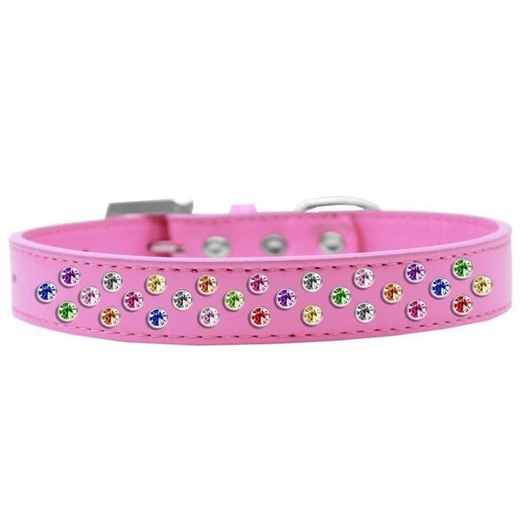 Sprinkles Dog CollarConfetti CrystalsBright Pink Size 14, Mirage Pet Products, Mfr#: 615-26 BPK-14